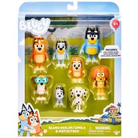 Figuur Bluey Heeler Family & Mates Pack - 8 stuks